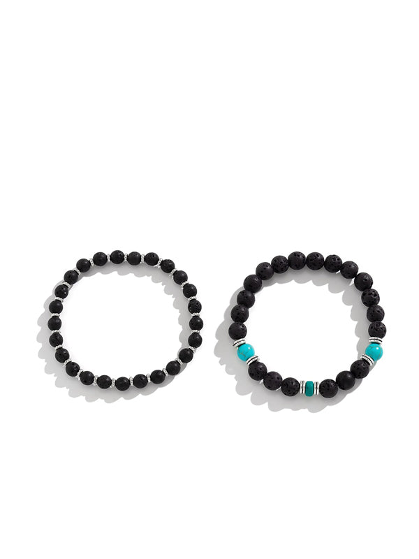 2 Piece Rock Stone Bracelet Sets