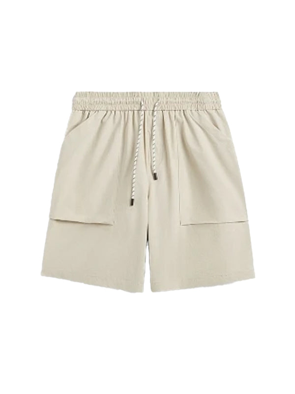 Apricot Lightweight Shorts with Large Pockets