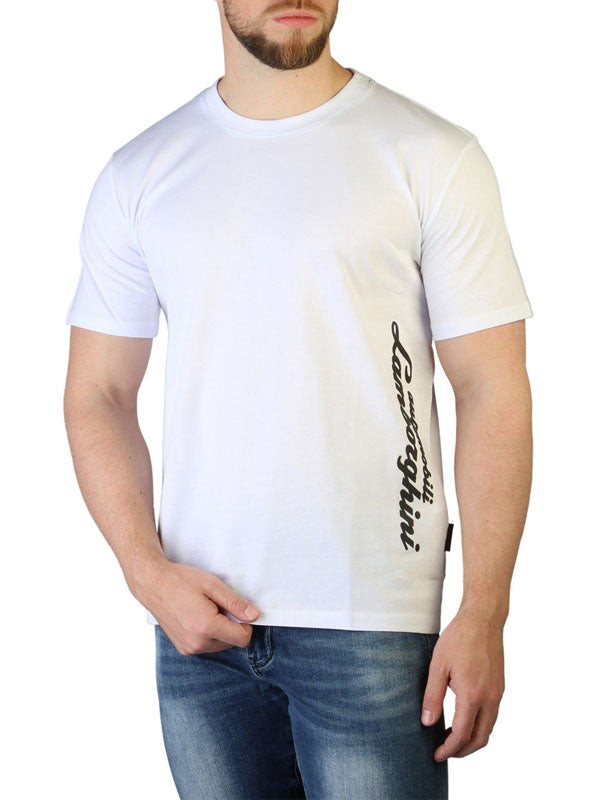 Automobili Lamborghini White Crew Neck T-Shirt