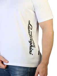 Automobili Lamborghini White Crew Neck T-Shirt 3