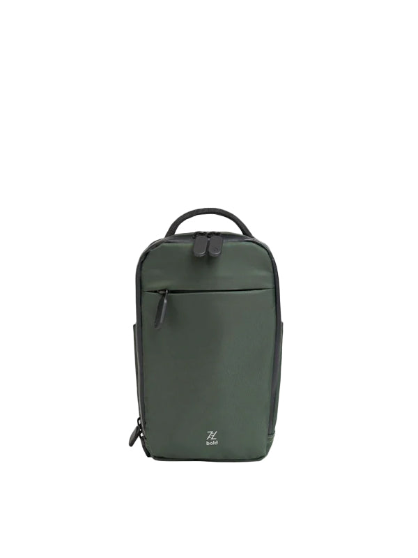 Bold Mimic: Multi-Carry Sling/Backpack in Forest Green Color