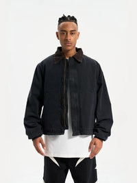 Black Winter Work Jacket 2