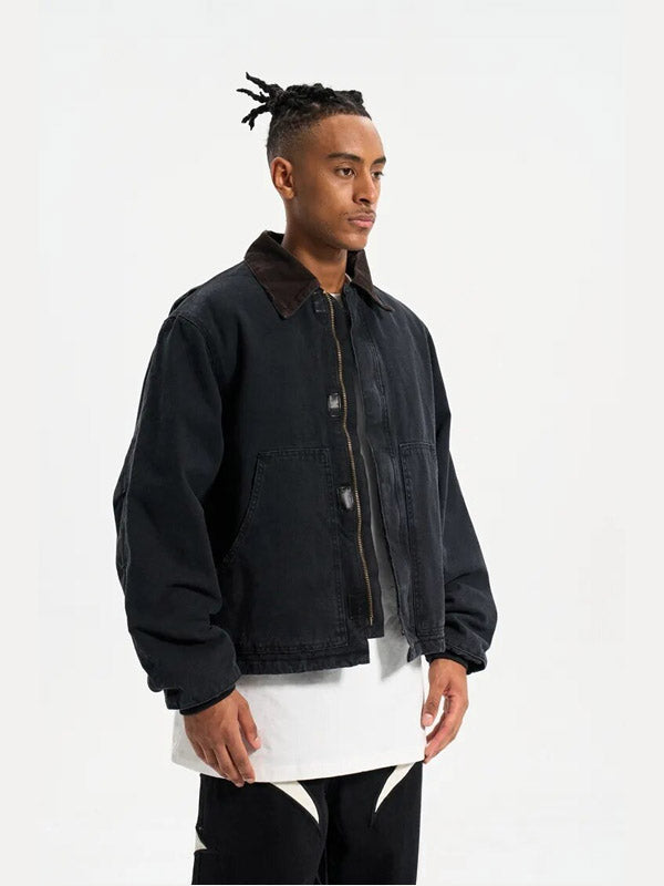 Black Winter Work Jacket 3