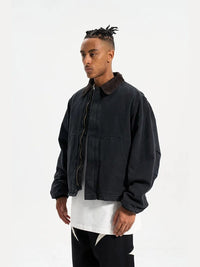 Black Winter Work Jacket 4