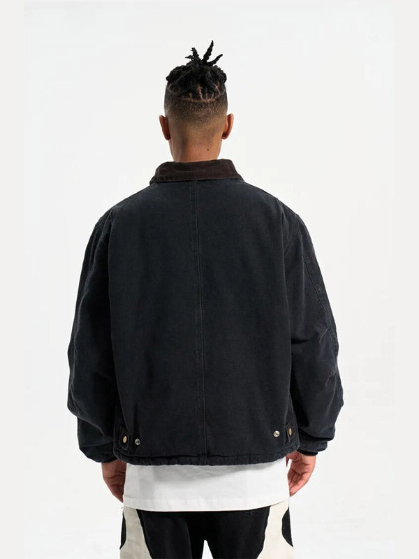 Black Winter Work Jacket 5