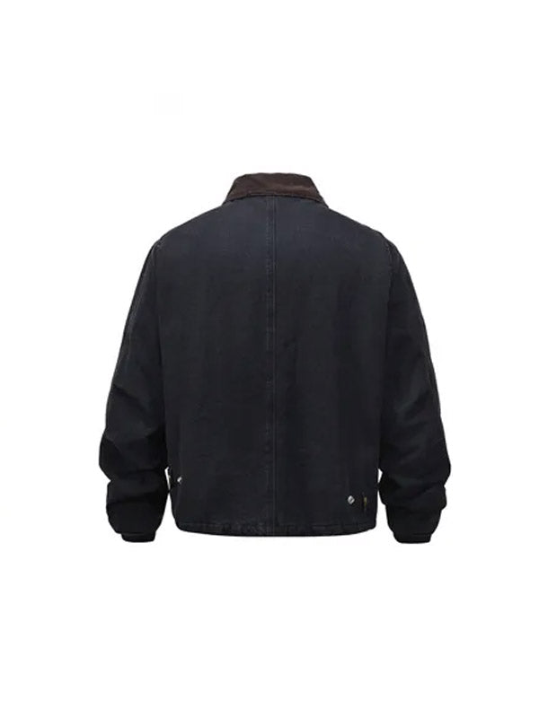Black Winter Work Jacket 7