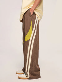 Brown Dual Color Track Pants 4