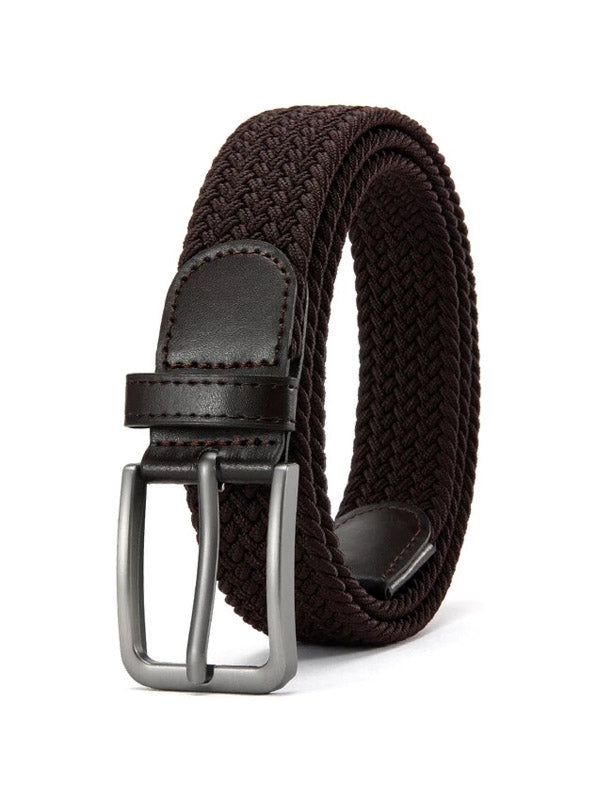 Brown Elastic Braided Belt 2