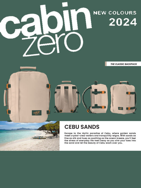 Cabinzero Classic 36L Backpack in Cebu Sands Color