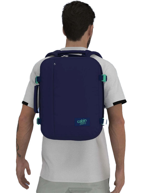 Cabinzero Classic Backpack 28L in Deep Ocean Color 11