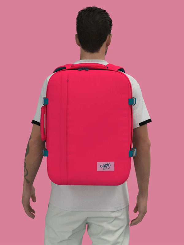 Cabinzero Classic Backpack 44L in Miami Magenta Color 13