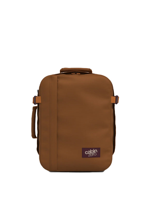 Cabinzero Classic Tech Backpack 28L in Cinnamon Color