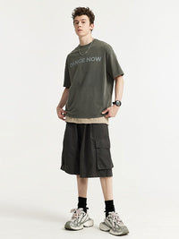 "DANCE NOW" Rhinestone T-Shirt in Grey Color - THIS IS FOR HIM