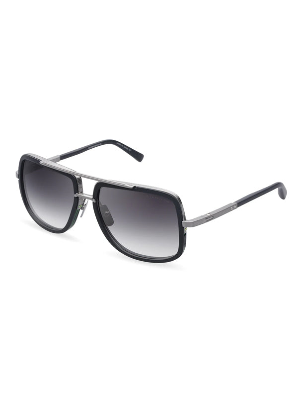 DITA MACH-ONE Sunglasses in Matte Black Antique Silver Color