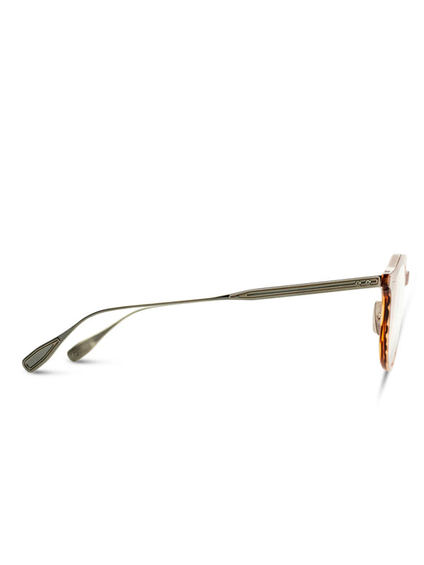 DITA OKU Optical in Chestnut Swirl-Antique Silver Color 3
