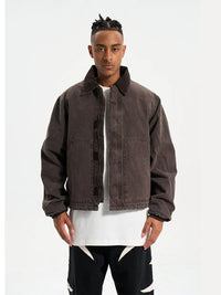 Dark Brown Winter Work Jacket 3