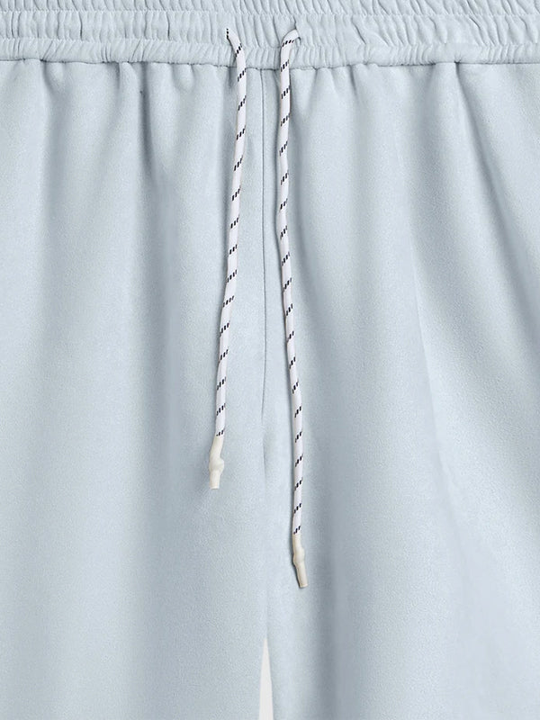 Embossed "Protection" Suede T-Shirt & Shorts Set detail 2
