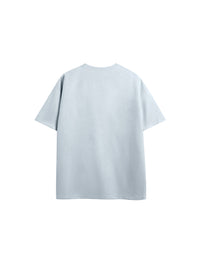 Embossed "Protection" Suede T-Shirt & Shorts Set in Blue Color 2