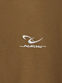 Embroidered "N.E.W"  Pique Long Sleeve T-Shirt & Shorts Set detail 3