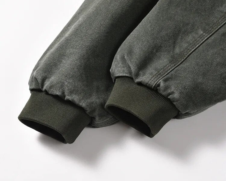 Green Lambhair Work Jacket 15