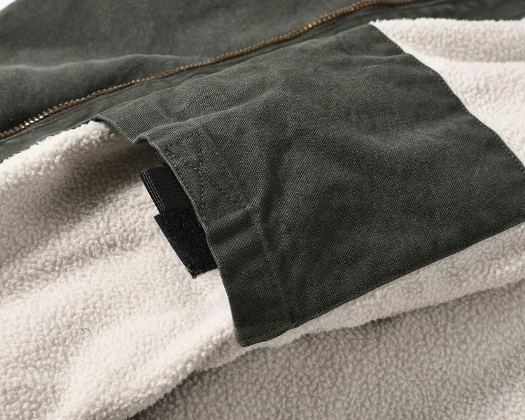 Green Lambhair Work Jacket 19