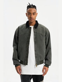 Green Lambhair Work Jacket 2