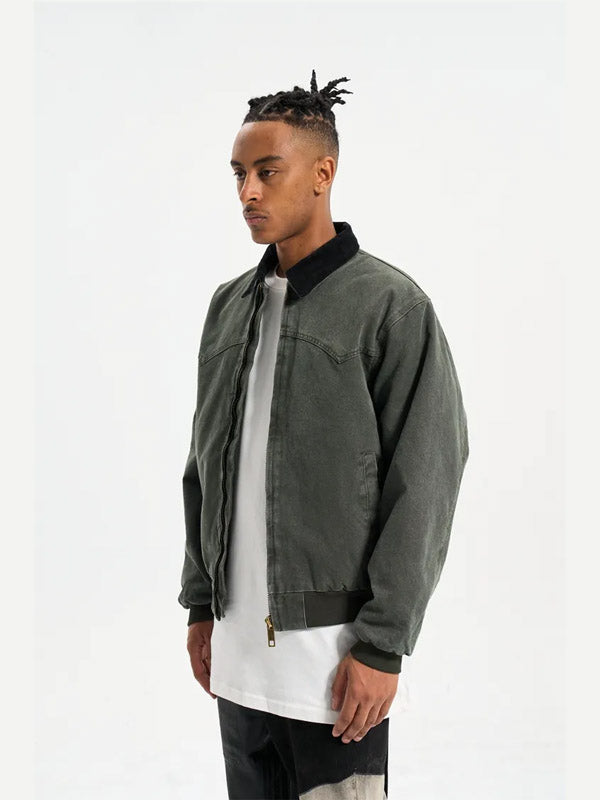 Green Lambhair Work Jacket 3