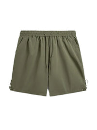 Green Shorts with Big Back Pockets