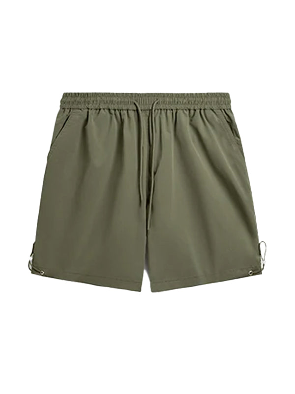 Green Shorts with Big Back Pockets