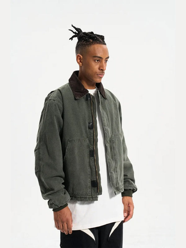 Green Winter Work Jacket 6