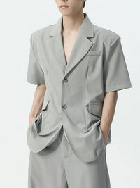 Grey Short Sleeve Top 2