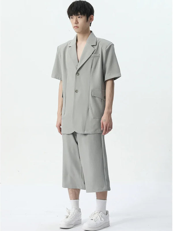 Grey 3/4 Long Shorts 4