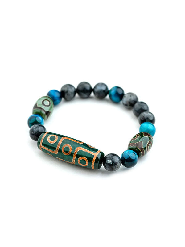 Hoseiki Tibetan Dzi Series The Lush Aura Bracelet 3