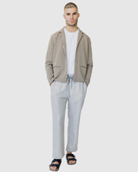 Justin Cassin Desmond Cropped Jacket in Brown Color 2