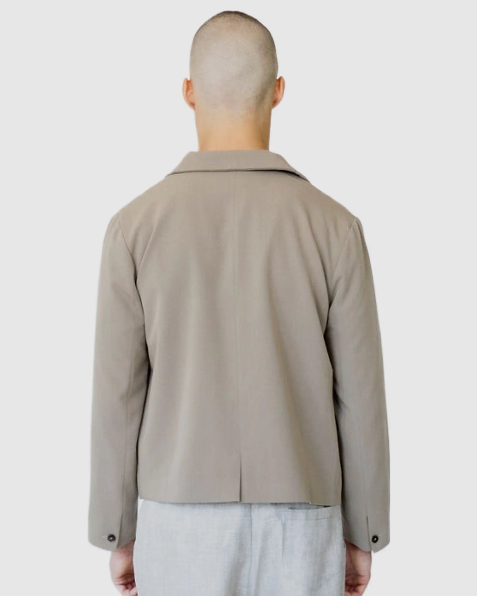 Justin Cassin Desmond Cropped Jacket in Brown Color 4