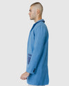 Justin Cassin Hemming Woven Coat in Blue Color 3