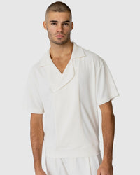 Justin Cassin Henrik Ribbed Short Sleeve Shirt