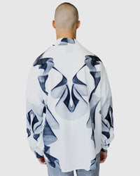 Justin Cassin Lark Print Casual Shirt in White Color 4