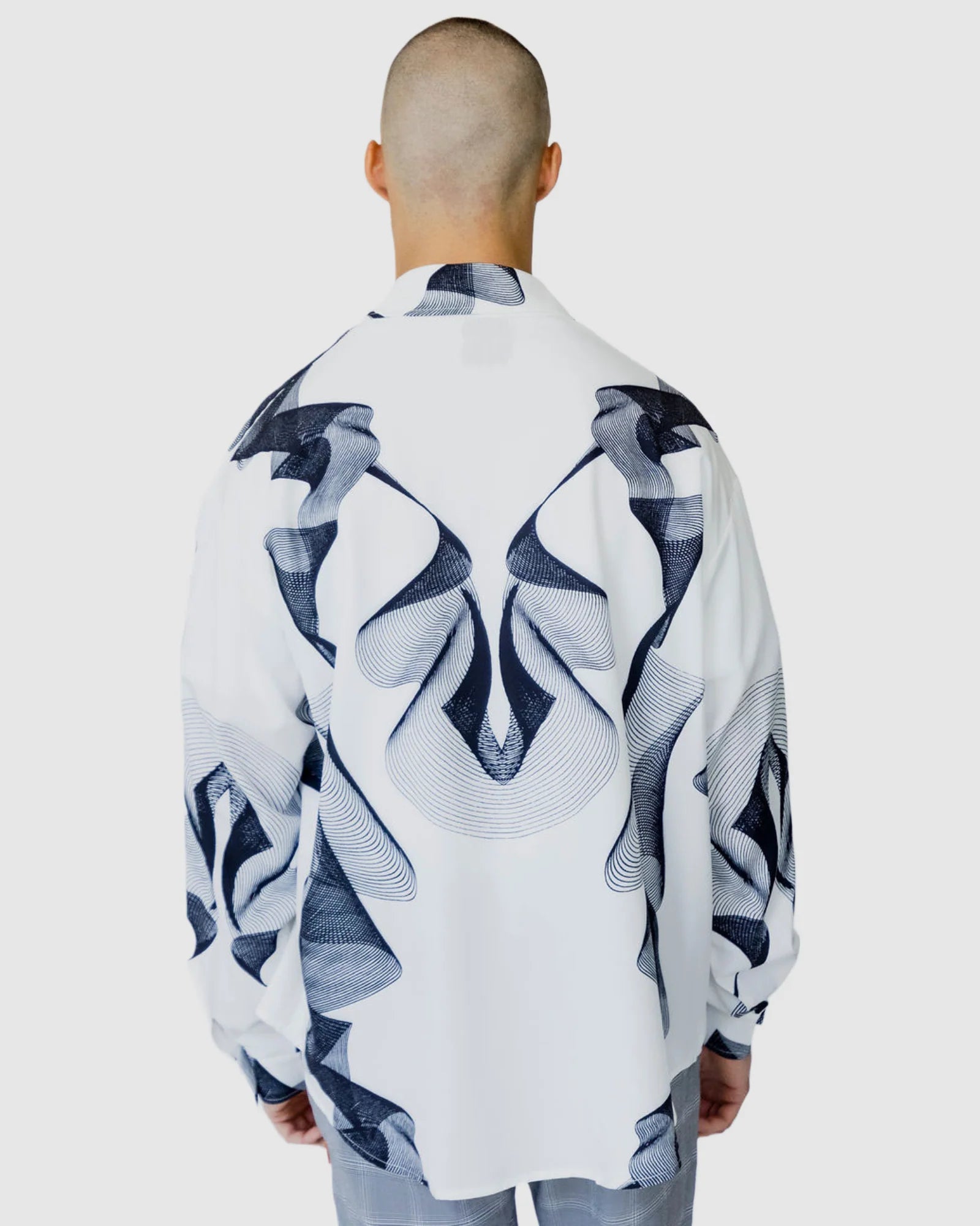 Justin Cassin Lark Print Casual Shirt in White Color 4