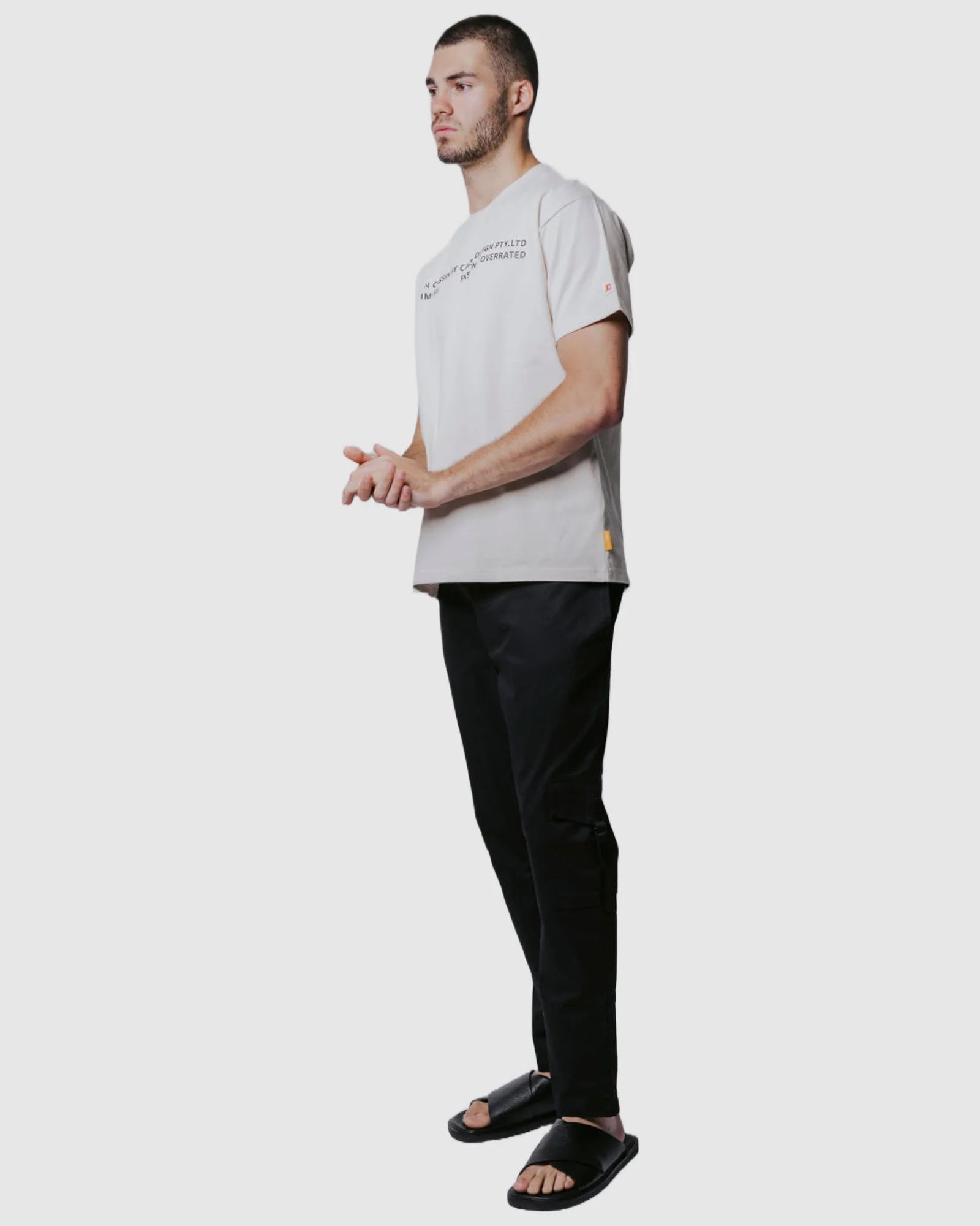 Justin Cassin Overated T-Shirt in Natural Color 6