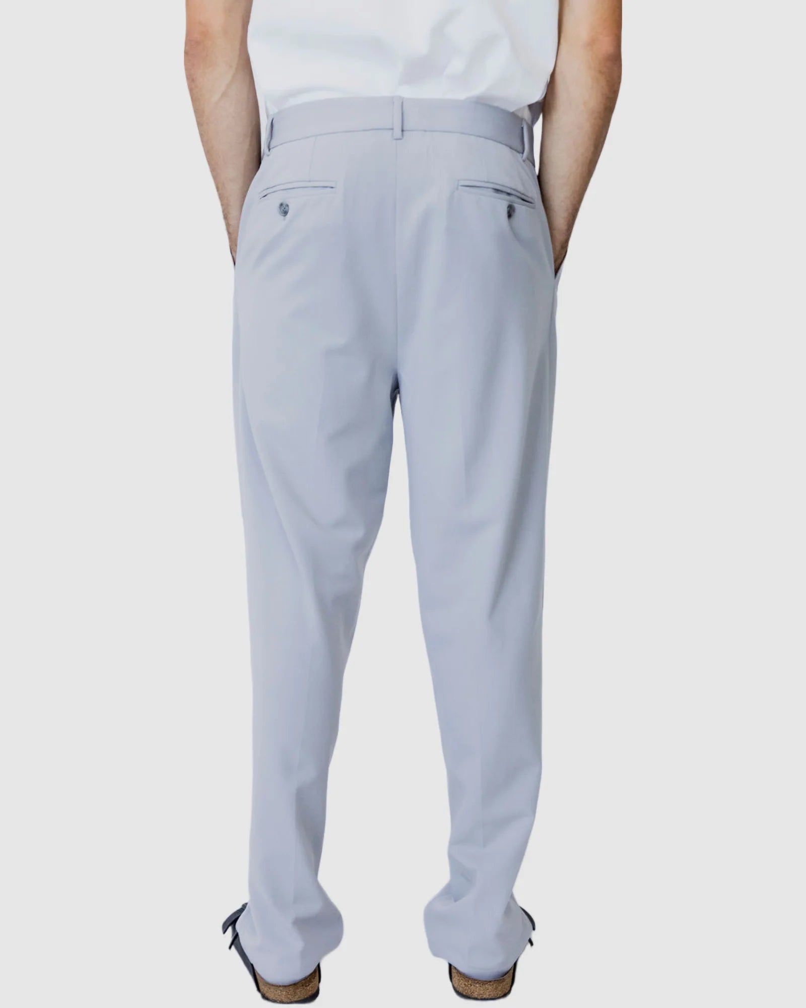 Justin Cassin Tobias Straight Leg Trouser in Grey Color 4