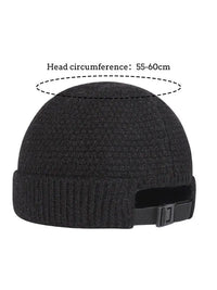 Light Grey Beanie with Strap