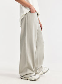 Light Grey Washed Wide Leg Jeans 5