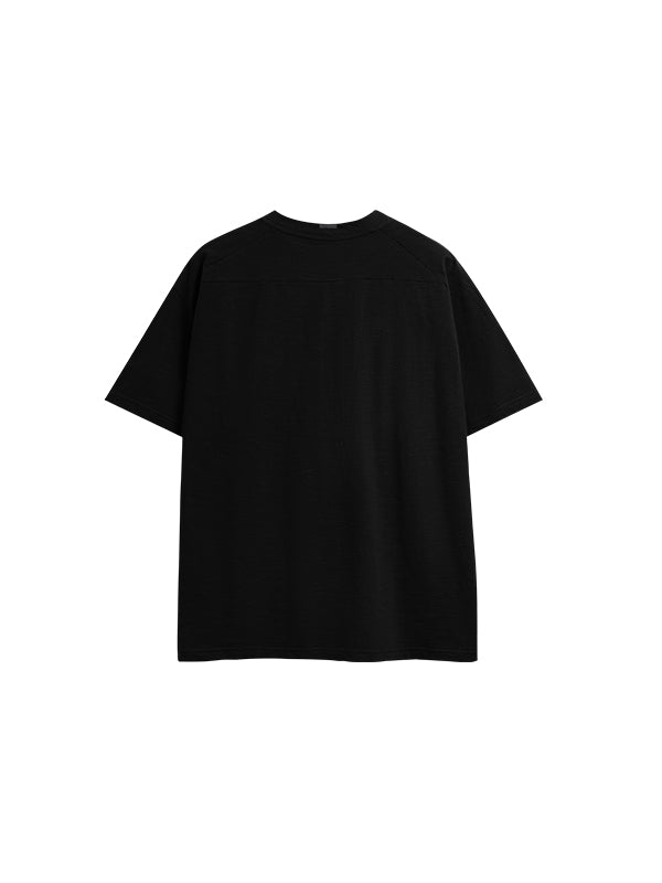 Live Boldly Happiness Embroidered T-Shirt in Black Color 2