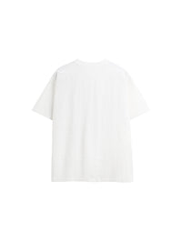 Live Boldly Happiness Embroidered T-Shirt in White Color