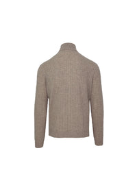 Malo Brown Wool Cashmere Turtleneck Sweater 4