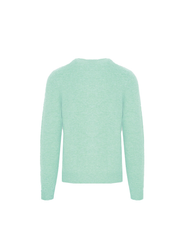 Malo Green Wool Cashmere Pullover Sweater 2