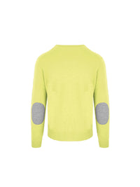 Malo Yellow Wool Cashmere Crewneck Pullover Sweater 2