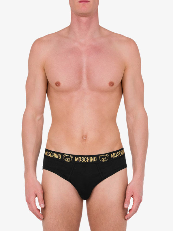Moschino Gold Logo T-Shirt & Briefs Set 8