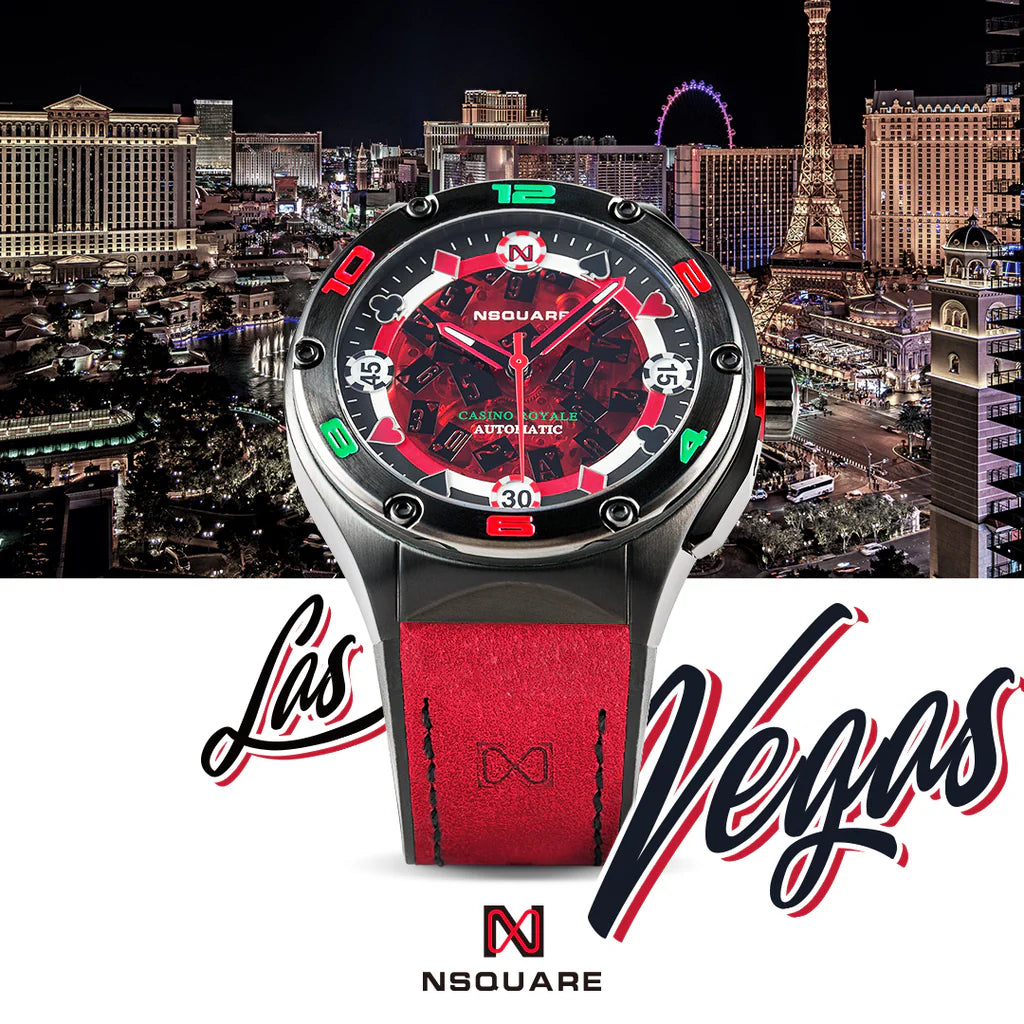 NSquare Casino Royale Automatic Watch N40.3 Red Black Limited Edition 5